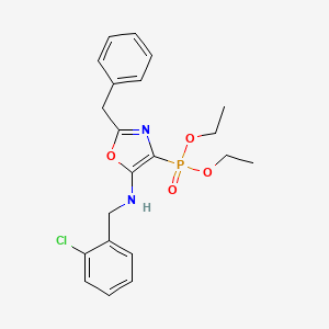 Diethyl {2-benzyl-5-[(2-chlorobenzyl)amino]-1,3-oxazol-4-yl}phosphonate