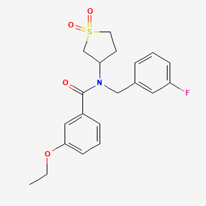 N-(1,1-dioxidotetrahydrothiophen-3-yl)-3-ethoxy-N-(3-fluorobenzyl)benzamide