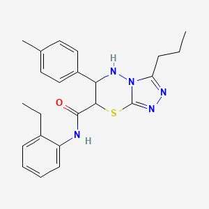 N-(2-ethylphenyl)-6-(4-methylphenyl)-3-propyl-6,7-dihydro-5H-[1,2,4]triazolo[3,4-b][1,3,4]thiadiazine-7-carboxamide