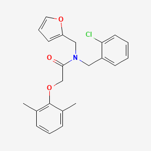 N-(2-chlorobenzyl)-2-(2,6-dimethylphenoxy)-N-(furan-2-ylmethyl)acetamide