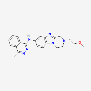 2-(2-methoxyethyl)-N-(4-methylphthalazin-1-yl)-1,2,3,4-tetrahydropyrazino[1,2-a]benzimidazol-8-amine