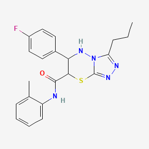 6-(4-fluorophenyl)-N-(2-methylphenyl)-3-propyl-6,7-dihydro-5H-[1,2,4]triazolo[3,4-b][1,3,4]thiadiazine-7-carboxamide