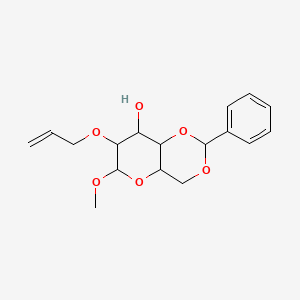 molecular formula C₁₇H₂₂O₆ B1139933 2-O-烯丙基-4,6-O-亚苄基-α-D-甘露呋喃糖甲基醚 CAS No. 82228-09-9