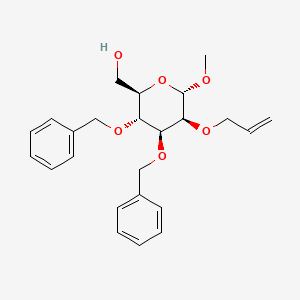 molecular formula C₂₄H₃₀O₆ B1139934 2-O-烯丙基-3,4-二-O-苄基-α-D-甘露呋喃糖甲基 CAS No. 210297-56-6