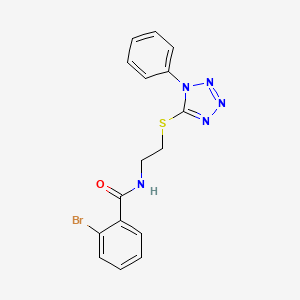 2-bromo-N-{2-[(1-phenyl-1H-tetrazol-5-yl)sulfanyl]ethyl}benzamide