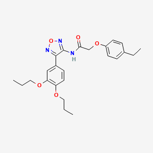 N-[4-(3,4-dipropoxyphenyl)-1,2,5-oxadiazol-3-yl]-2-(4-ethylphenoxy)acetamide