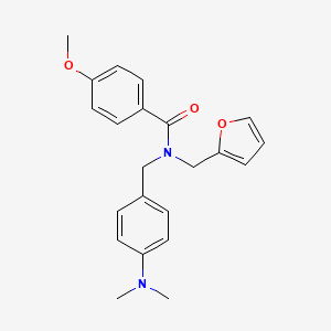 N-[4-(dimethylamino)benzyl]-N-(furan-2-ylmethyl)-4-methoxybenzamide