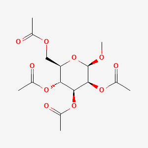 molecular formula C₁₅H₂₂O₁₀ B1139942 2,3,4,6-四-O-乙酰基-β-D-甘露糖甲基苷 CAS No. 5019-25-0
