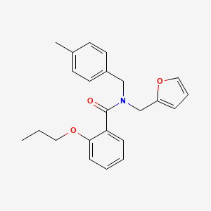 N-(furan-2-ylmethyl)-N-(4-methylbenzyl)-2-propoxybenzamide