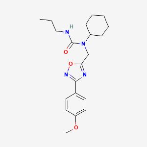 1-Cyclohexyl-1-{[3-(4-methoxyphenyl)-1,2,4-oxadiazol-5-yl]methyl}-3-propylurea