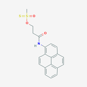 molecular formula C₂₀H₁₇NO₃S₂ B1139949 2-(芘-1-氨基甲酰基)乙基甲硫酸酯 CAS No. 384342-64-7