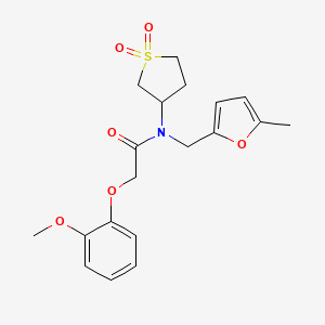 N-(1,1-dioxidotetrahydrothiophen-3-yl)-2-(2-methoxyphenoxy)-N-[(5-methylfuran-2-yl)methyl]acetamide