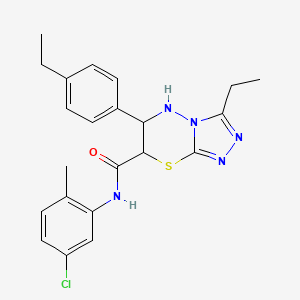 N-(5-chloro-2-methylphenyl)-3-ethyl-6-(4-ethylphenyl)-6,7-dihydro-5H-[1,2,4]triazolo[3,4-b][1,3,4]thiadiazine-7-carboxamide