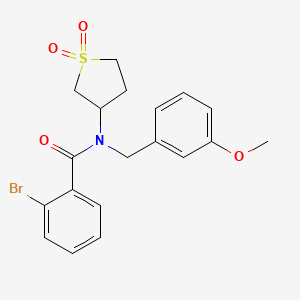 2-bromo-N-(1,1-dioxidotetrahydrothiophen-3-yl)-N-(3-methoxybenzyl)benzamide