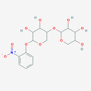 molecular formula C₁₆H₂₁NO₁₁ B1139954 2-[4,5-二羟基-6-(2-硝基苯氧基)氧杂环-3-基]氧杂环-3,4,5-三醇 CAS No. 157956-98-4