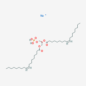 molecular formula C39H71Na2O8P B1139955 1,2-二[顺式-9-十八碳烯酰]-SN-甘油-3-磷酸钠盐 CAS No. 108392-02-5