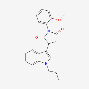 1-(2-methoxyphenyl)-3-(1-propyl-1H-indol-3-yl)pyrrolidine-2,5-dione