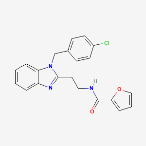 N-{2-[1-(4-chlorobenzyl)-1H-benzimidazol-2-yl]ethyl}furan-2-carboxamide