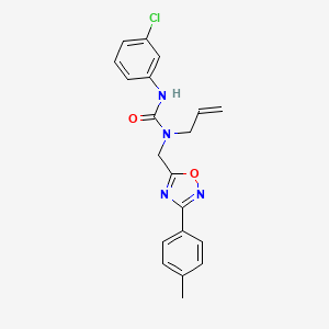 3-(3-Chlorophenyl)-1-{[3-(4-methylphenyl)-1,2,4-oxadiazol-5-yl]methyl}-1-prop-2-en-1-ylurea