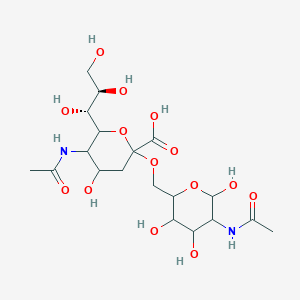 molecular formula C₁₉H₃₂N₂O₁₄ B1139966 6-O-alpha-Sialyl-2-acetamido-2-deoxy-D-galactopyranoside CAS No. 72506-87-7