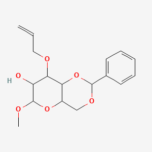 molecular formula C₁₇H₂₂O₆ B1139969 3-O-烯丙基-4,6-O-亚苄基-α-D-甘露呋喃糖甲基醚 CAS No. 82228-10-2