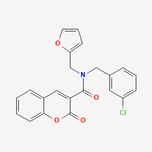 N-(3-chlorobenzyl)-N-(furan-2-ylmethyl)-2-oxo-2H-chromene-3-carboxamide