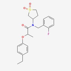 N-(1,1-dioxidotetrahydrothiophen-3-yl)-2-(4-ethylphenoxy)-N-(2-fluorobenzyl)propanamide