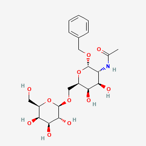 molecular formula C₂₁H₃₁NO₁₁ B1139973 Benzyl 2-acetamido-2-deoxy-6-O-(b-D-galactopyranosyl)-a-D-galactopyranoside CAS No. 93496-44-7