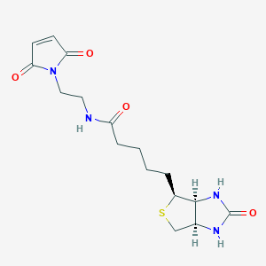 molecular formula C₁₆H₂₂N₄O₄S B1139974 N-Biotinyl-N'-maleimido-ethylenediamine CAS No. 139554-72-6