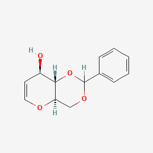 molecular formula C₁₃H₁₄O₄ B1139976 4,6-O-亚苄基-D-葡萄糖醛 CAS No. 63598-36-7