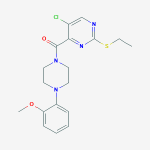 [5-Chloro-2-(ethylsulfanyl)pyrimidin-4-yl][4-(2-methoxyphenyl)piperazin-1-yl]methanone