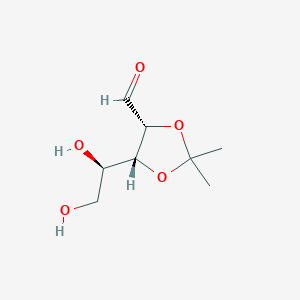 molecular formula C₈H₁₄O₅ B1139978 (4R,5R)-5-((R)-1,2-二羟乙基)-2,2-二甲基-1,3-二氧杂环戊烷-4-甲醛 CAS No. 13199-25-2