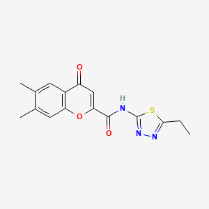 N-(5-ethyl-1,3,4-thiadiazol-2-yl)-6,7-dimethyl-4-oxo-4H-chromene-2-carboxamide