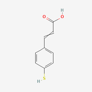 molecular formula C₉H₈O₂S B1139980 3-(4-sulfanylphenyl)prop-2-enoic Acid CAS No. 28995-22-4