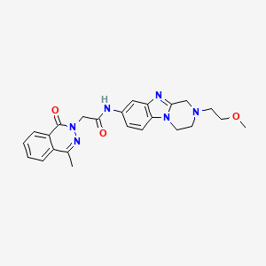 N-[2-(2-methoxyethyl)-1,2,3,4-tetrahydropyrazino[1,2-a]benzimidazol-8-yl]-2-(4-methyl-1-oxophthalazin-2(1H)-yl)acetamide