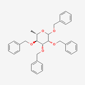 molecular formula C₃₄H₃₆O₅ B1139981 1,2,3,4-四-O-苄基-L-鼠李糖吡喃糖苷 CAS No. 353754-90-2