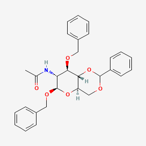 molecular formula C₂₉H₃₁NO₆ B1139983 2-乙酰氨基-1,3-二-O-苄基-4,6-O-亚苄基-2-脱氧-B-D-吡喃葡萄糖苷 CAS No. 14040-20-1
