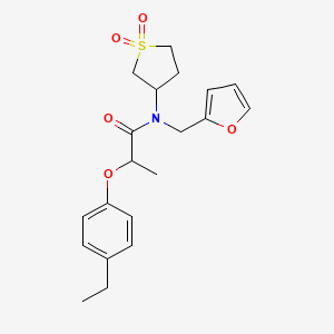 N-(1,1-dioxothiolan-3-yl)-2-(4-ethylphenoxy)-N-(furan-2-ylmethyl)propanamide