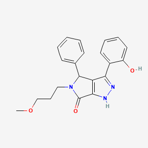 3-(2-hydroxyphenyl)-5-(3-methoxypropyl)-4-phenyl-4,5-dihydropyrrolo[3,4-c]pyrazol-6(1H)-one