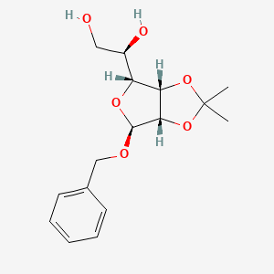 molecular formula C₁₆H₂₂O₆ B1139988 苄基 2,3-O-异丙基-α-D-甘露呋喃糖苷 CAS No. 20689-03-6