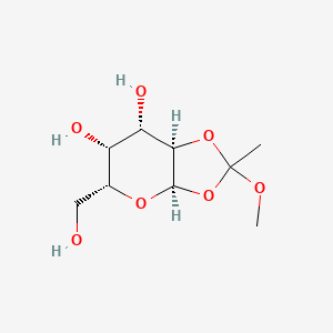 molecular formula C₉H₁₆O₇ B1139989 α-D-半乳吡喃糖 1,2-(甲基邻乙酸酯) CAS No. 138196-19-7