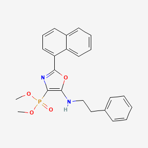 Dimethyl 2-(1-naphthyl)-5-[(2-phenylethyl)amino]-1,3-oxazol-4-ylphosphonate