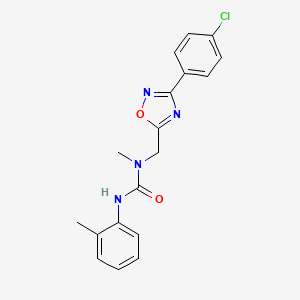 1-{[3-(4-Chlorophenyl)-1,2,4-oxadiazol-5-yl]methyl}-1-methyl-3-(2-methylphenyl)urea