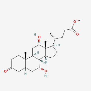B1139997 5alpha-Cholan-24-oic acid, 7alpha,12alpha-dihydroxy-3-oxo-, methyl ester CAS No. 14772-92-0