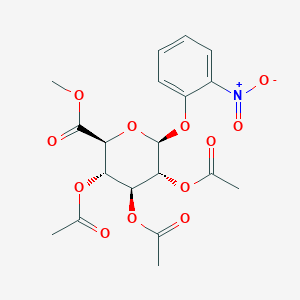 B1139999 2-Nitrophenyl 2,3,4-tri-O-acetyl-b-D-glucuronide methyl ester CAS No. 55274-44-7