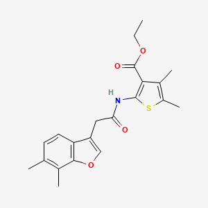 Ethyl 2-{[(6,7-dimethyl-1-benzofuran-3-yl)acetyl]amino}-4,5-dimethylthiophene-3-carboxylate