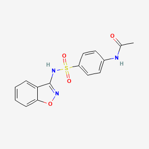 N-[4-(1,2-benzoxazol-3-ylsulfamoyl)phenyl]acetamide