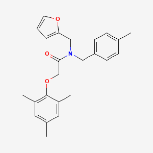 N-(furan-2-ylmethyl)-N-(4-methylbenzyl)-2-(2,4,6-trimethylphenoxy)acetamide