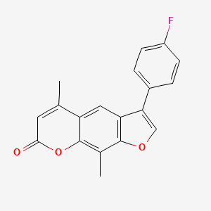 3-(4-fluorophenyl)-5,9-dimethyl-7H-furo[3,2-g]chromen-7-one