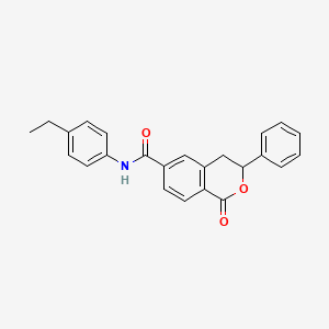 N-(4-ethylphenyl)-1-oxo-3-phenyl-3,4-dihydro-1H-isochromene-6-carboxamide